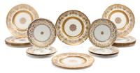 Twelve Lenox Dinner Plates Diameter of first 10 1/2 inches.