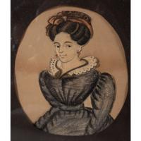 A Miniature Portrait of a Woman