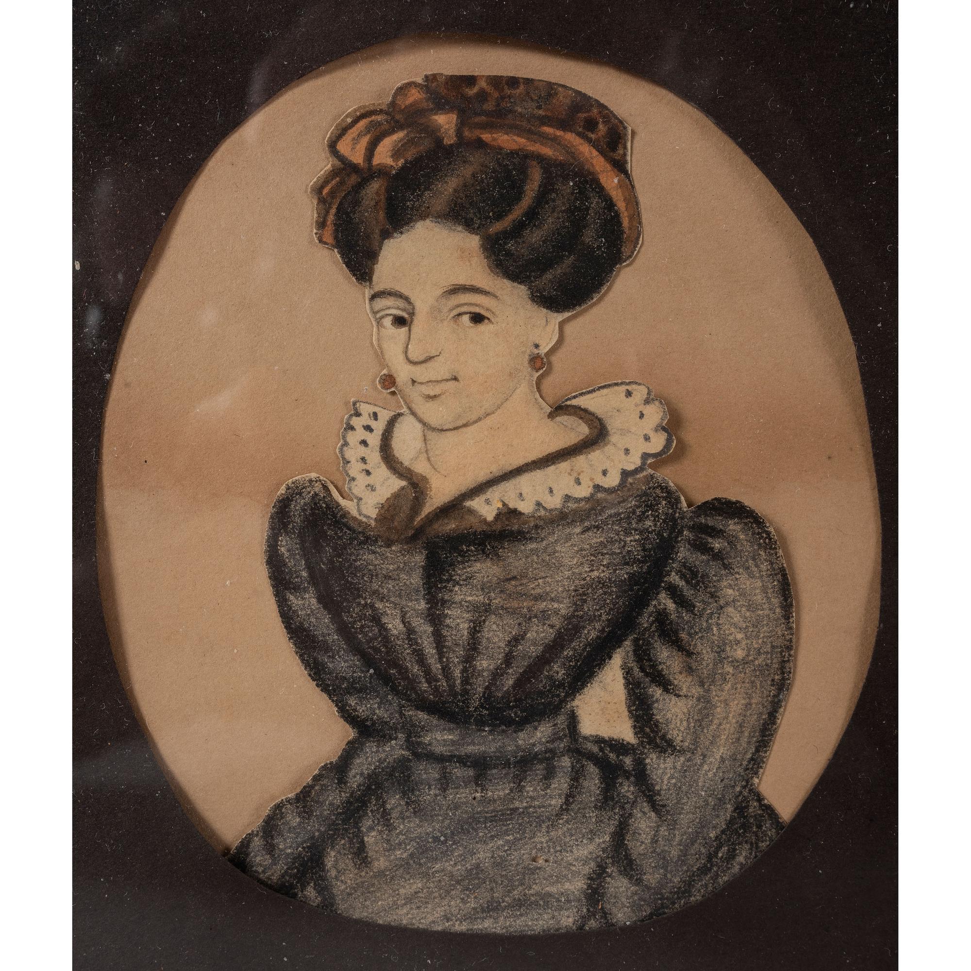 A Miniature Portrait of a Woman