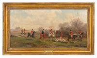 Fox Hunting (four paintings)