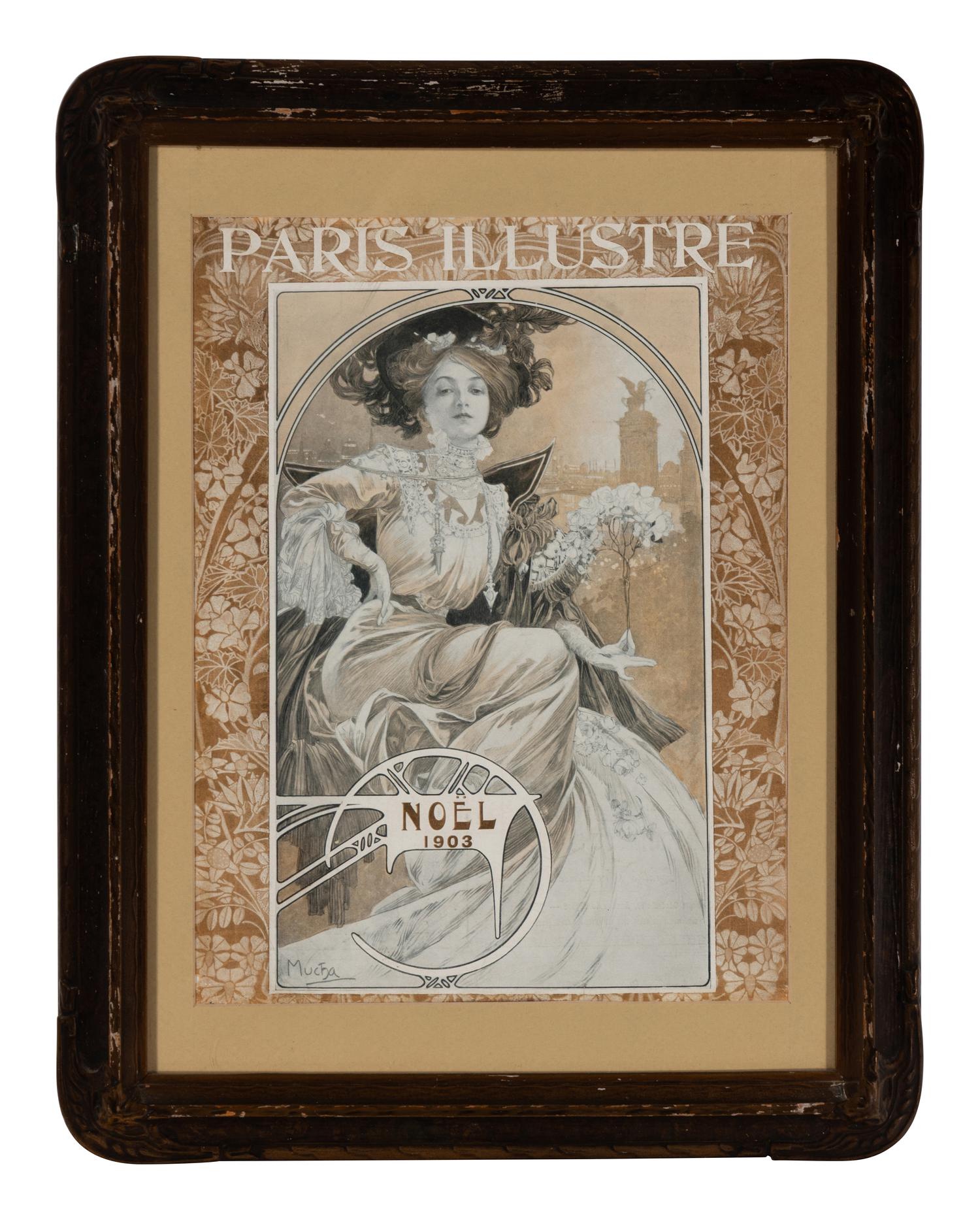[Art] [Mucha, Alphonse] Group of 4 Designed Magazine Covers