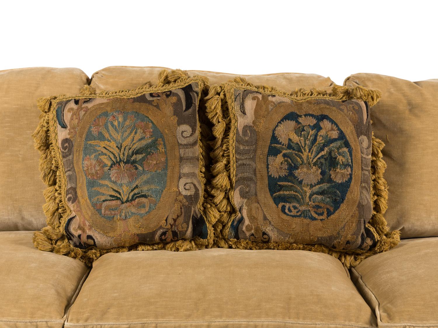 A George Smith Velvet Upholstered Sofa