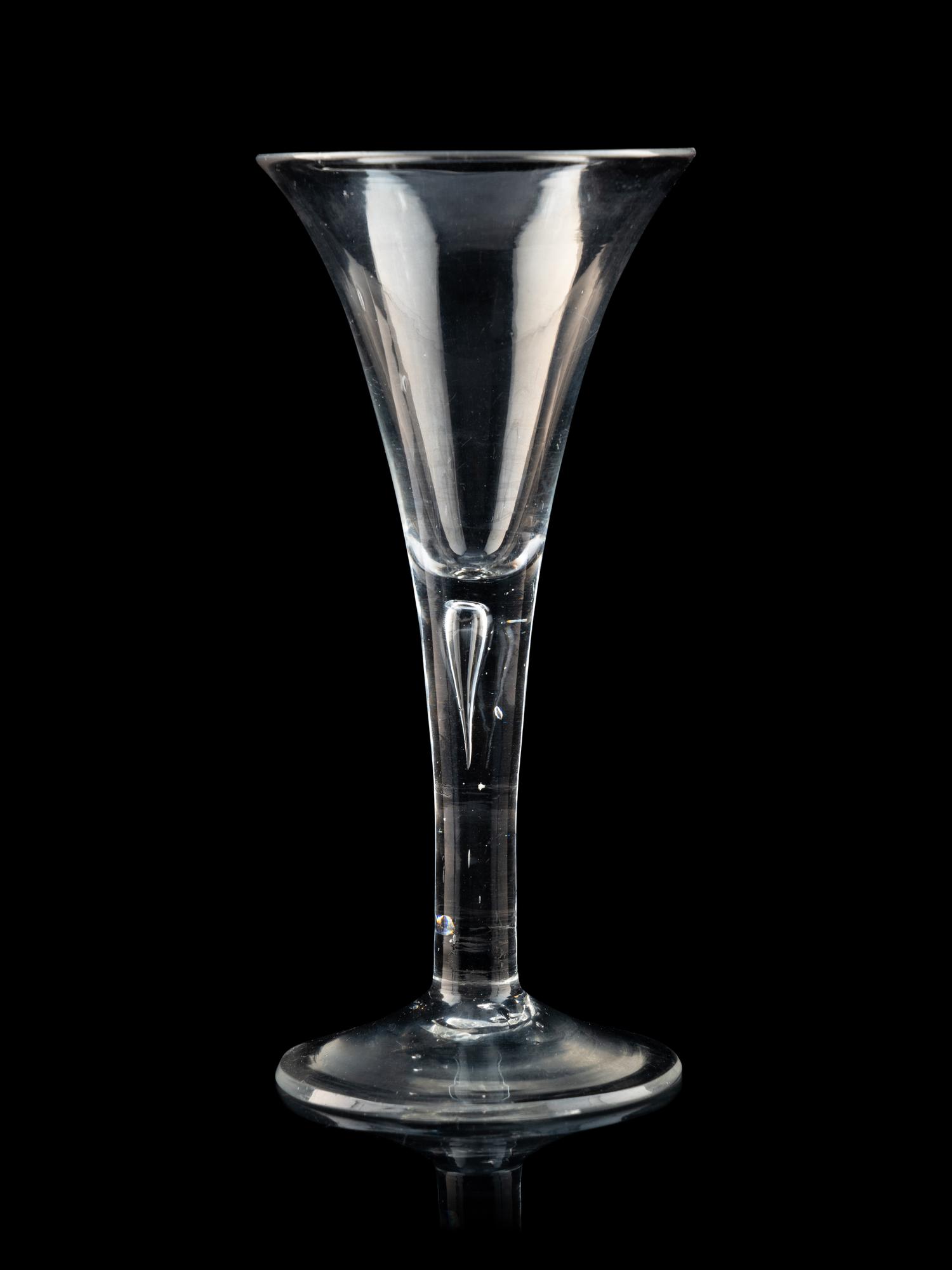 A Collection of Three English Wine Glasses