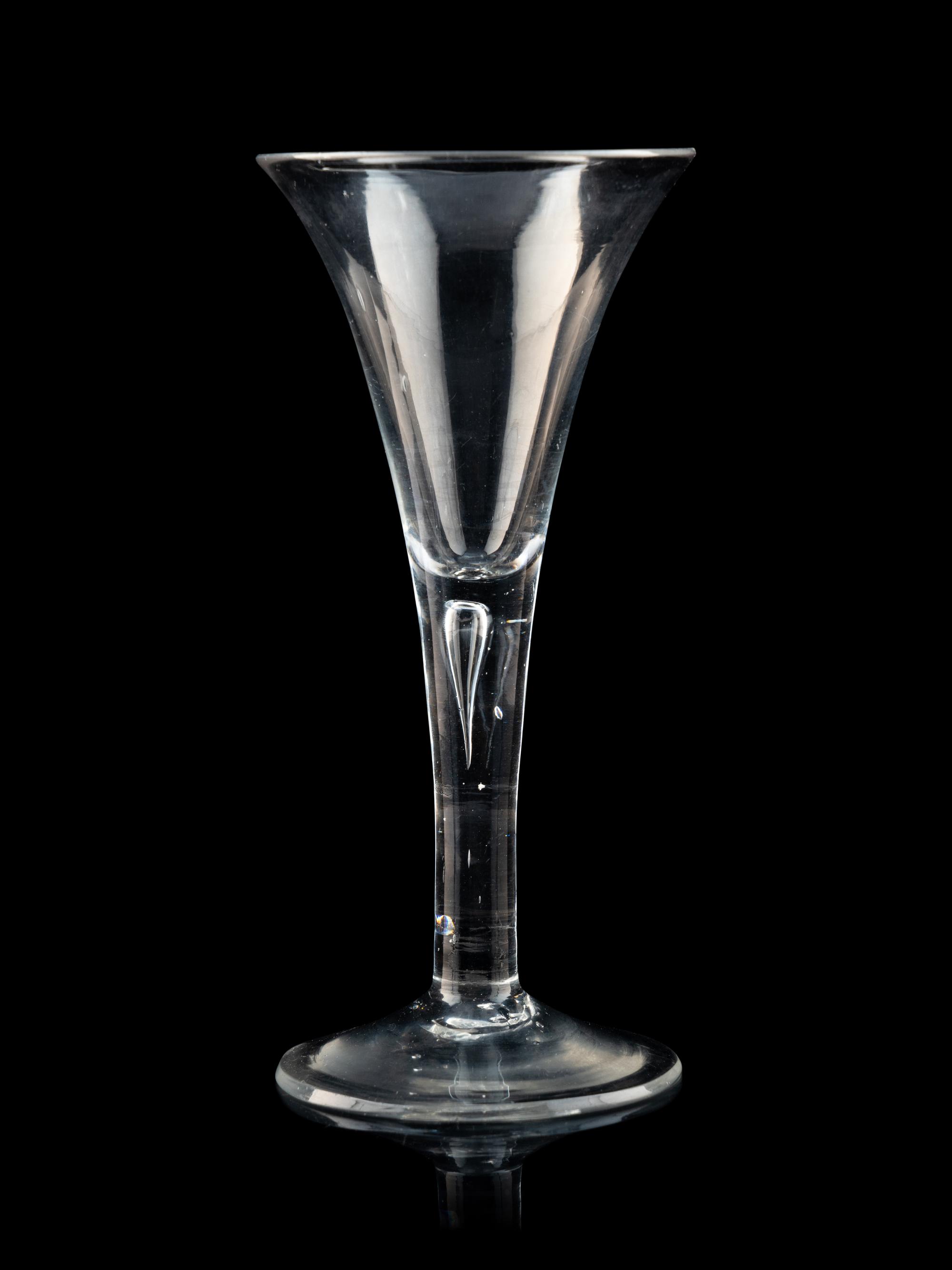 A Collection of Three English Wine Glasses