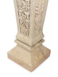 A Pair of Italian Carved Marble Pedestals