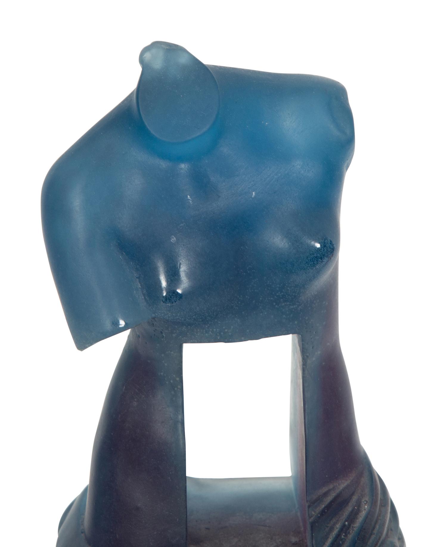 A Daum Pâte de Verre and Bronze Sculpture, Le désir hyperrationnel