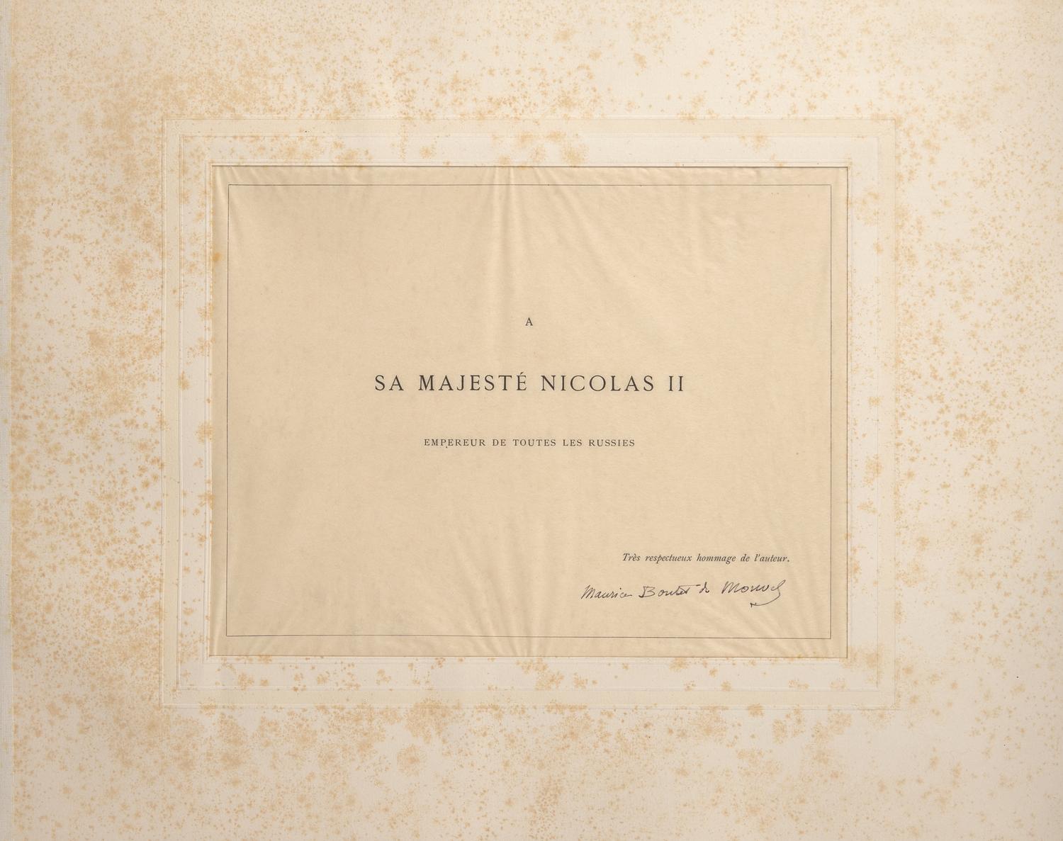 [Tsar Nicolas II of Russia] Boutet de Monvel, Louis-Maurice. Jeanne d'Arc