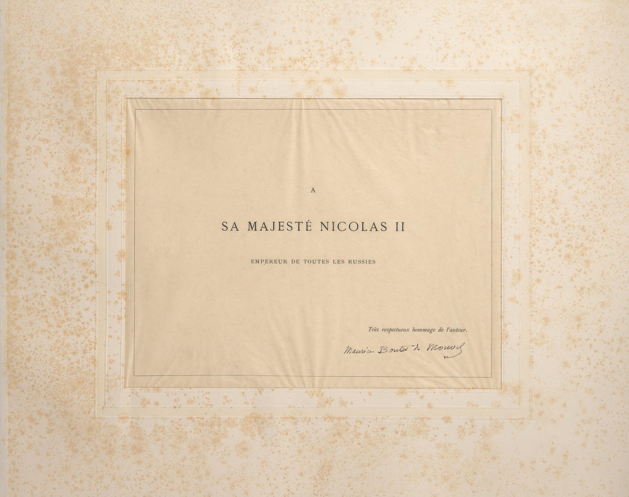 [Tsar Nicolas II of Russia] Boutet de Monvel, Louis-Maurice. Jeanne d'Arc