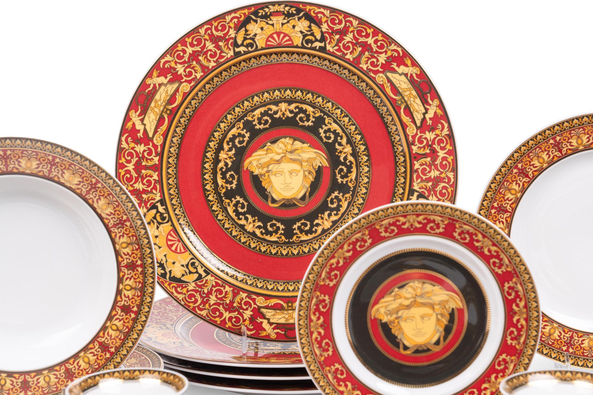 A Versace Medusa Porcelain Diner Service