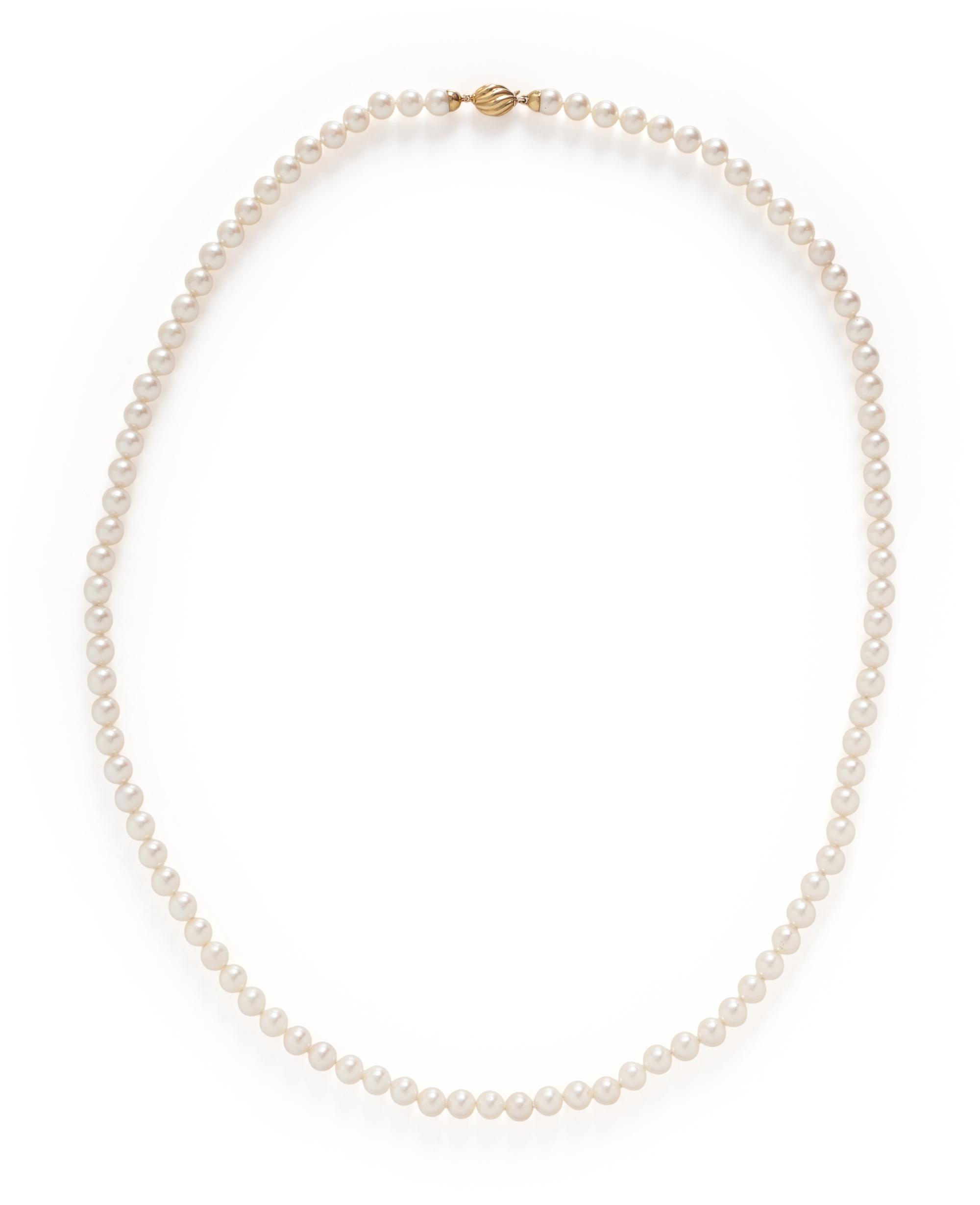 TWO CULTURED PEARL NECKLACES