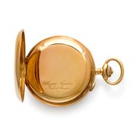 ULYSSE NARDIN, 18K YELLOW GOLD SPLIT SECOND CHRONOGRAPH OPEN FACE POCKET WATCH