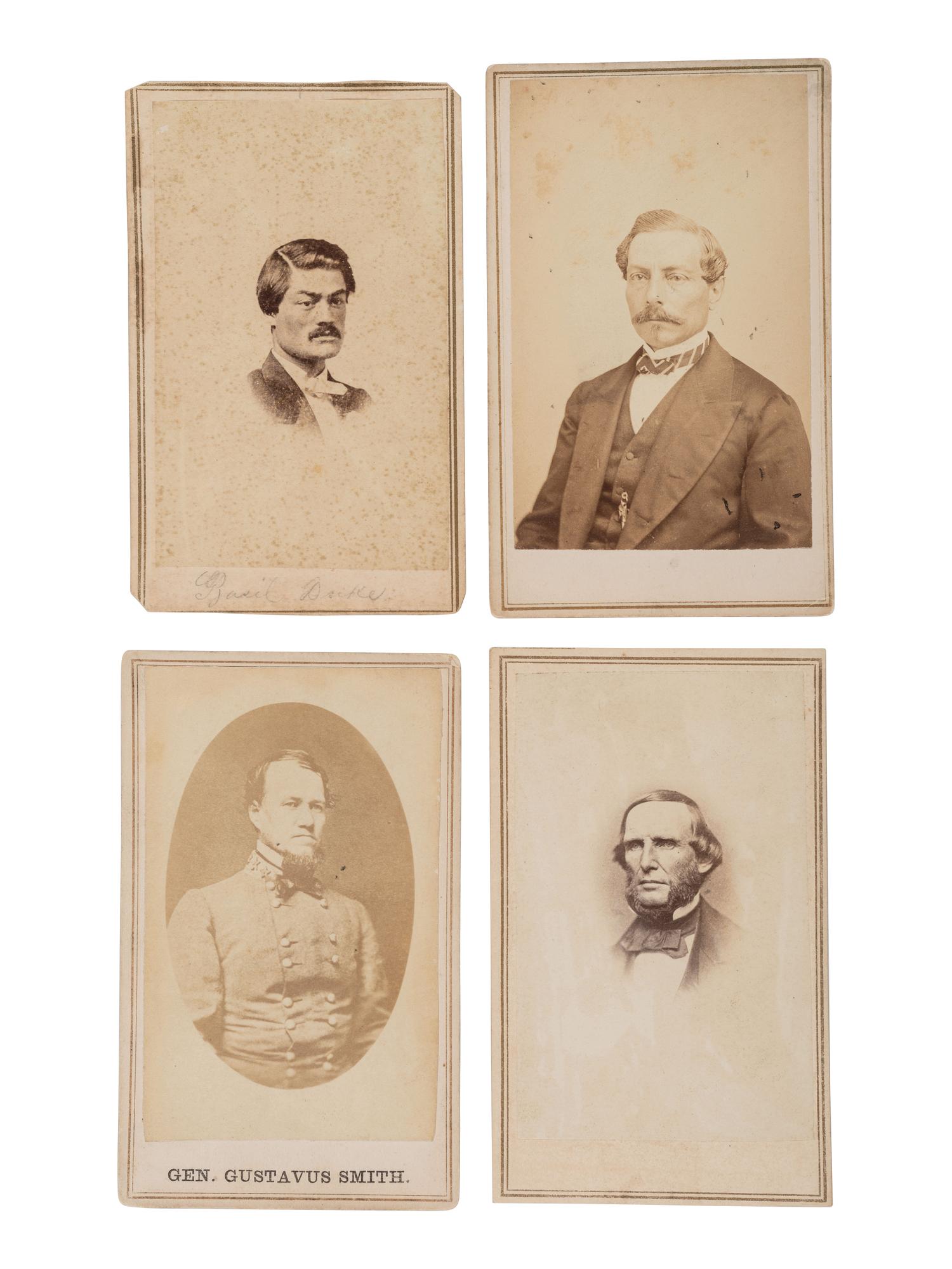 [CIVIL WAR]. A group of 15 CDVs of Confederate Generals & Rear Adm. SEMMES, incl. Generals Fitzhugh LEE, PGT BEAUREGARD, Basil DUKE, and others.
