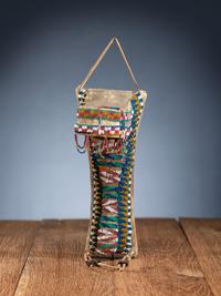 Apache Beaded Hide Toy Cradleboard