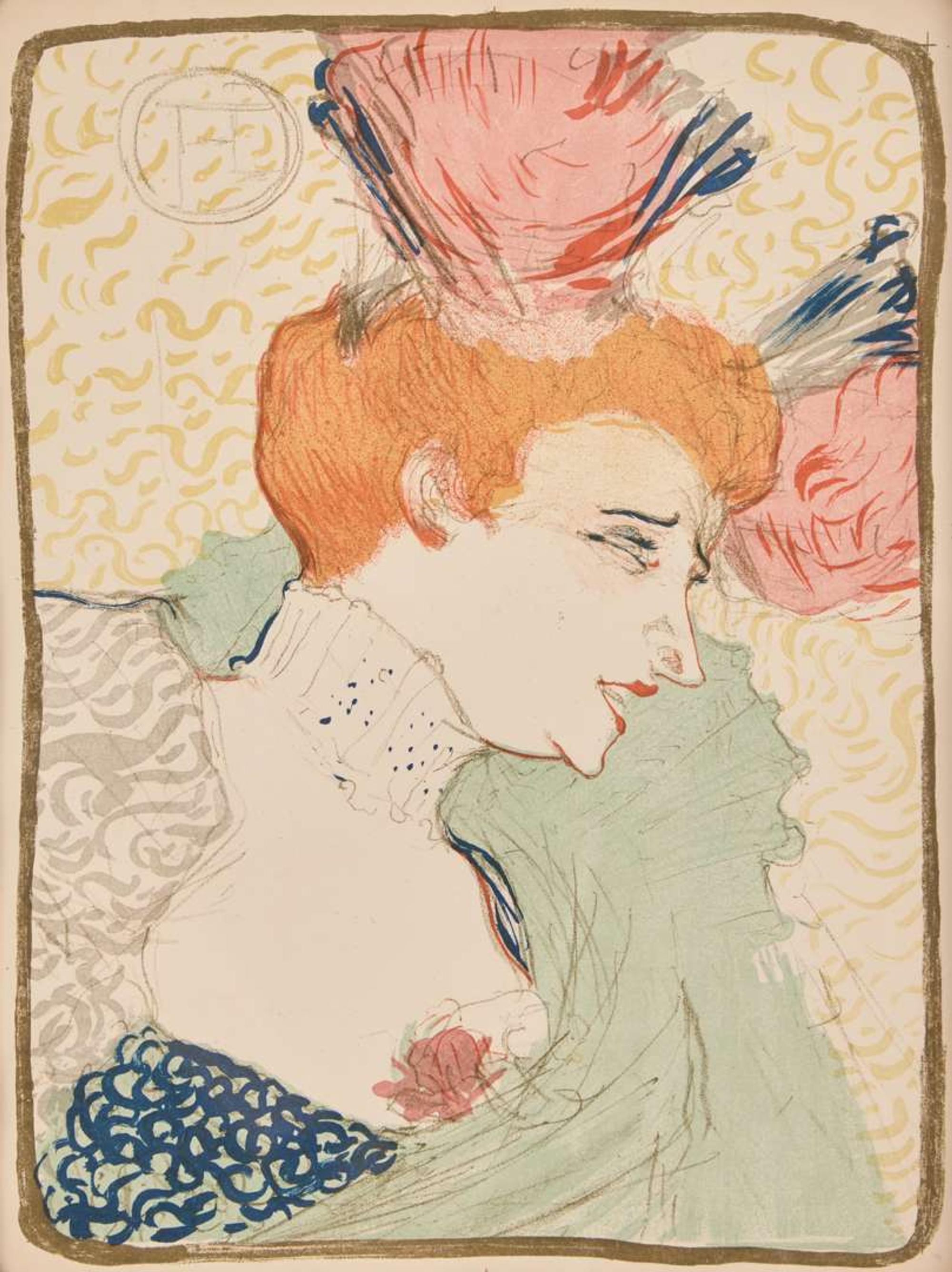Henri de Toulouse-Lautrec (French, 1864-1901) - Mademoiselle Marcelle Lender, En Buste