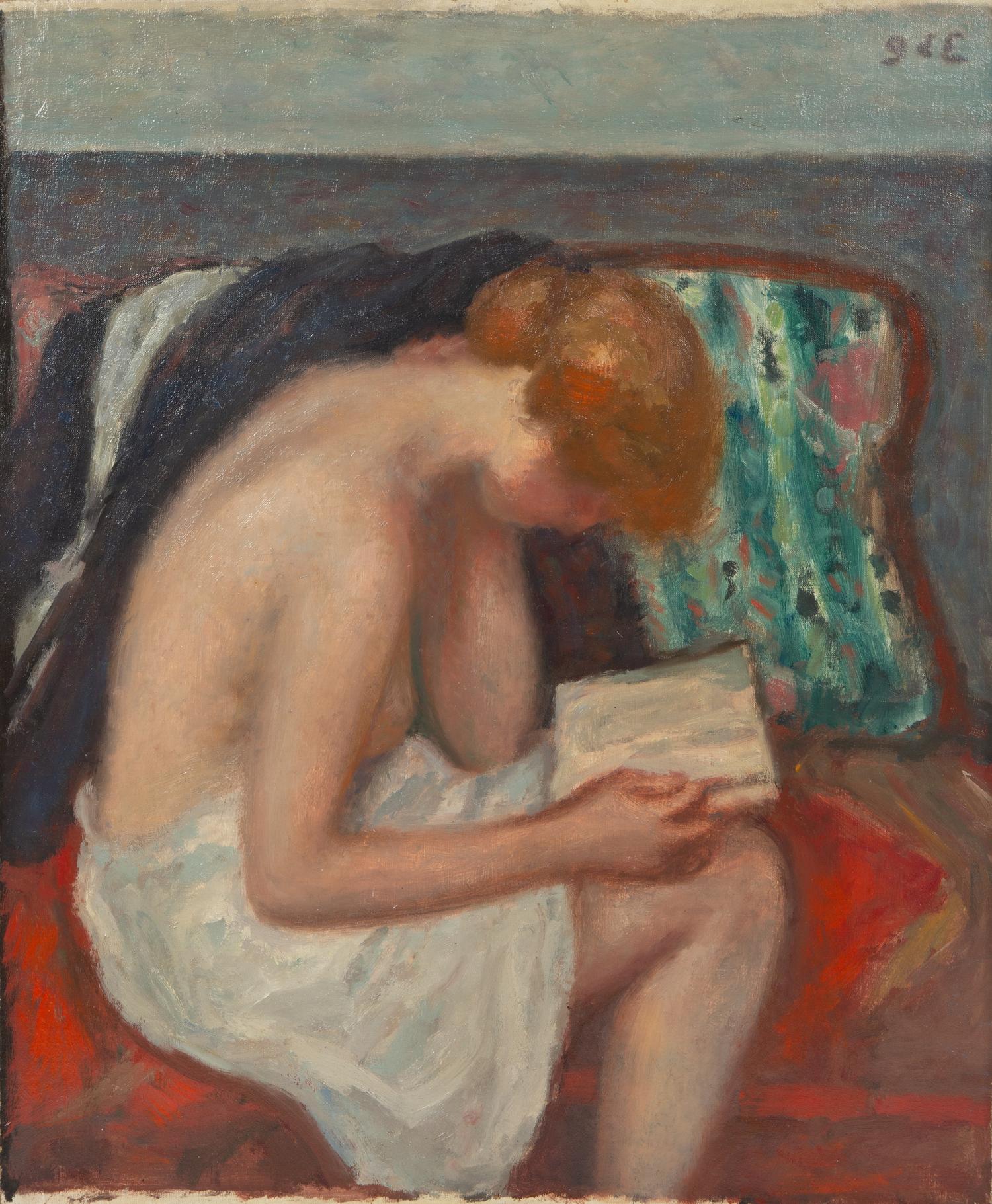 Femme nue lisant