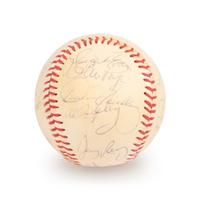 A 1979 Boston Red Sox Team Signed Autograph Baseball with 20 Signatures Including Ted Williams (Beckett Authentication Services BAS Certified),