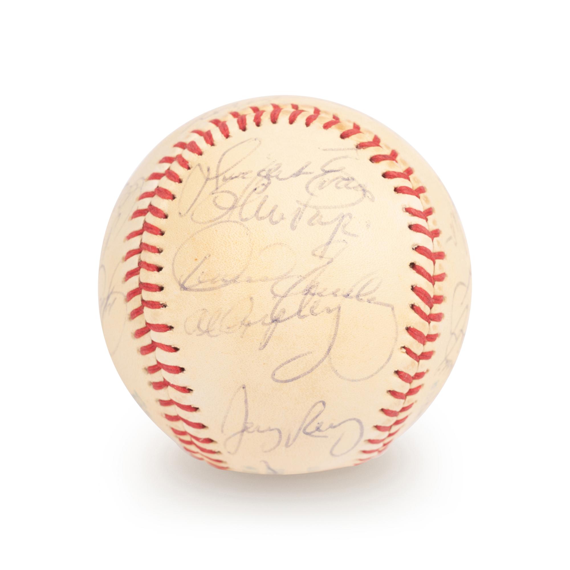A 1979 Boston Red Sox Team Signed Autograph Baseball with 20 Signatures Including Ted Williams (Beckett Authentication Services BAS Certified),