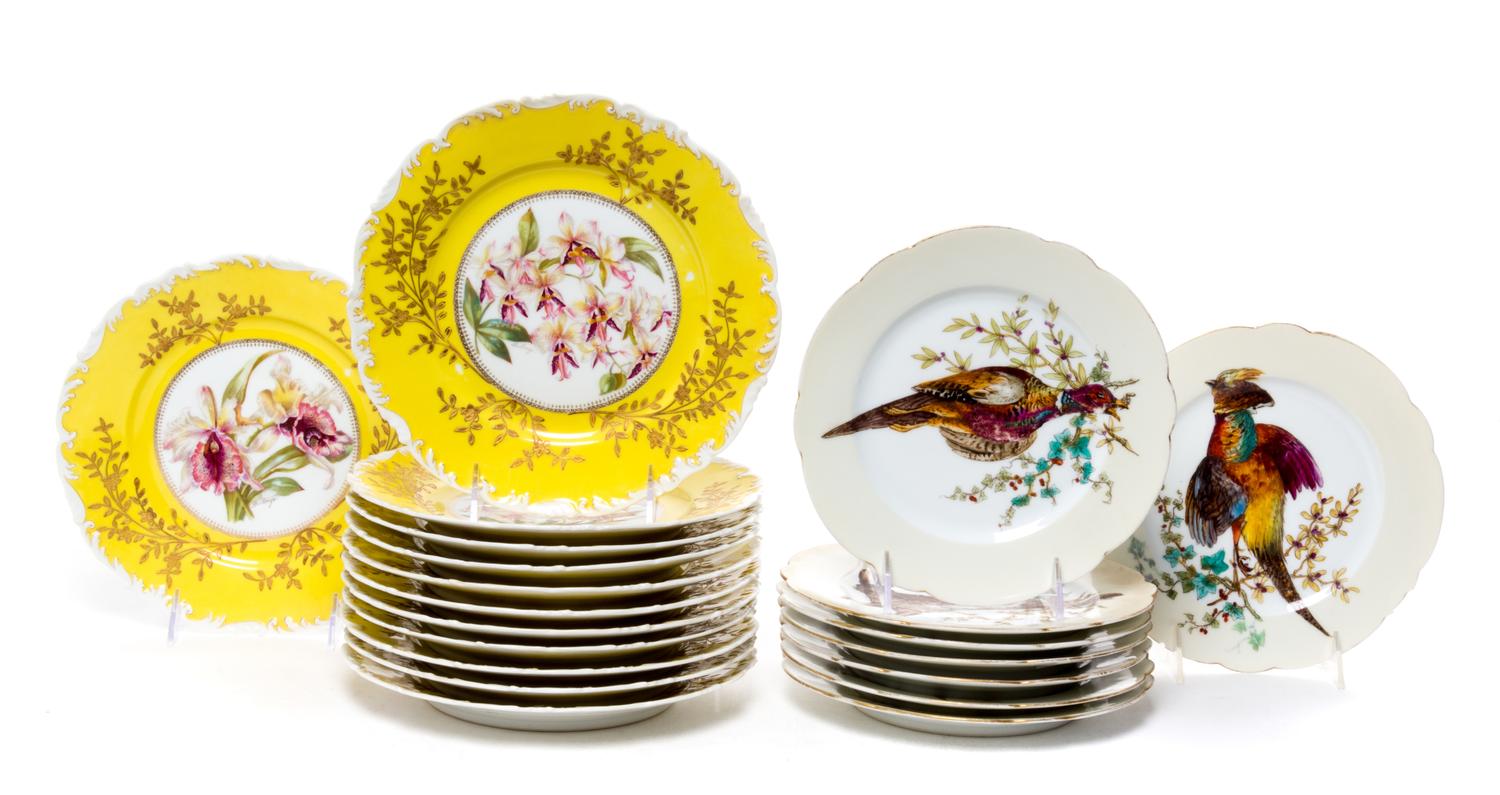 A Set of Twelve Limoges Salad Plates Diameter of salad plate 9 inches.