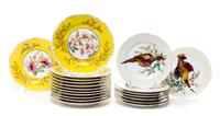 A Set of Twelve Limoges Salad Plates Diameter of salad plate 9 inches.