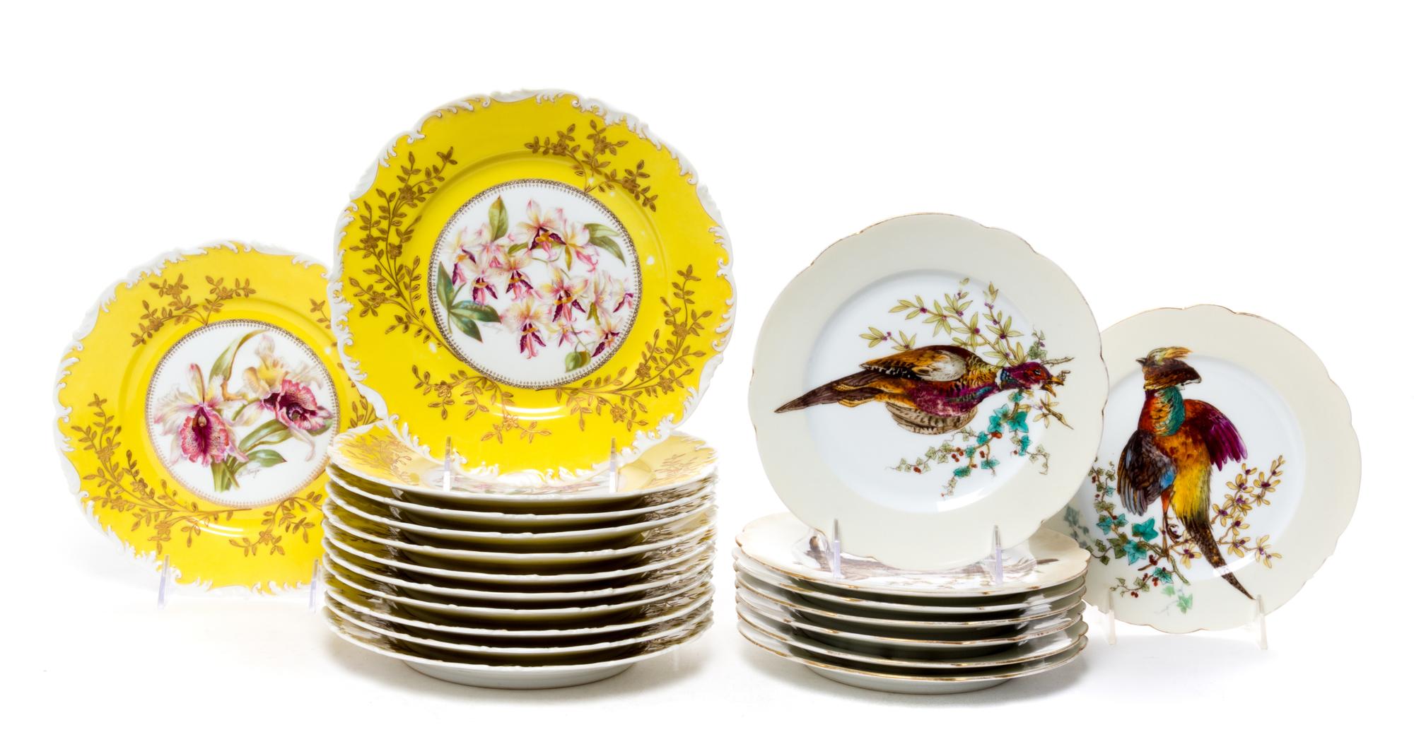 A Set of Twelve Limoges Salad Plates Diameter of salad plate 9 inches.