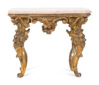 An Italian Rococo Giltwood Stool