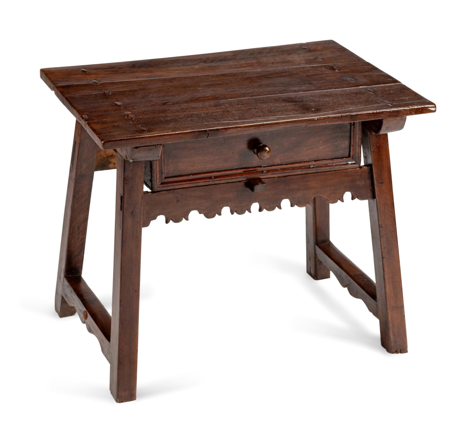 A Spanish Baroque Walnut Table