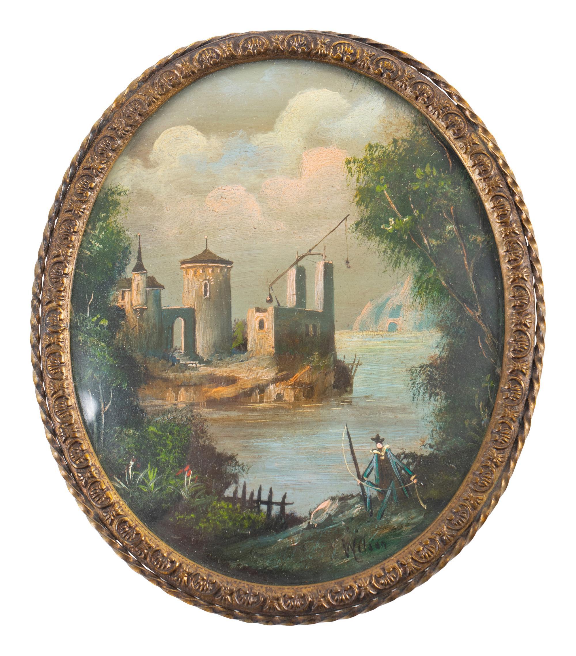 Four Italian Landscape Miniatures — LATE 19TH CENTURY