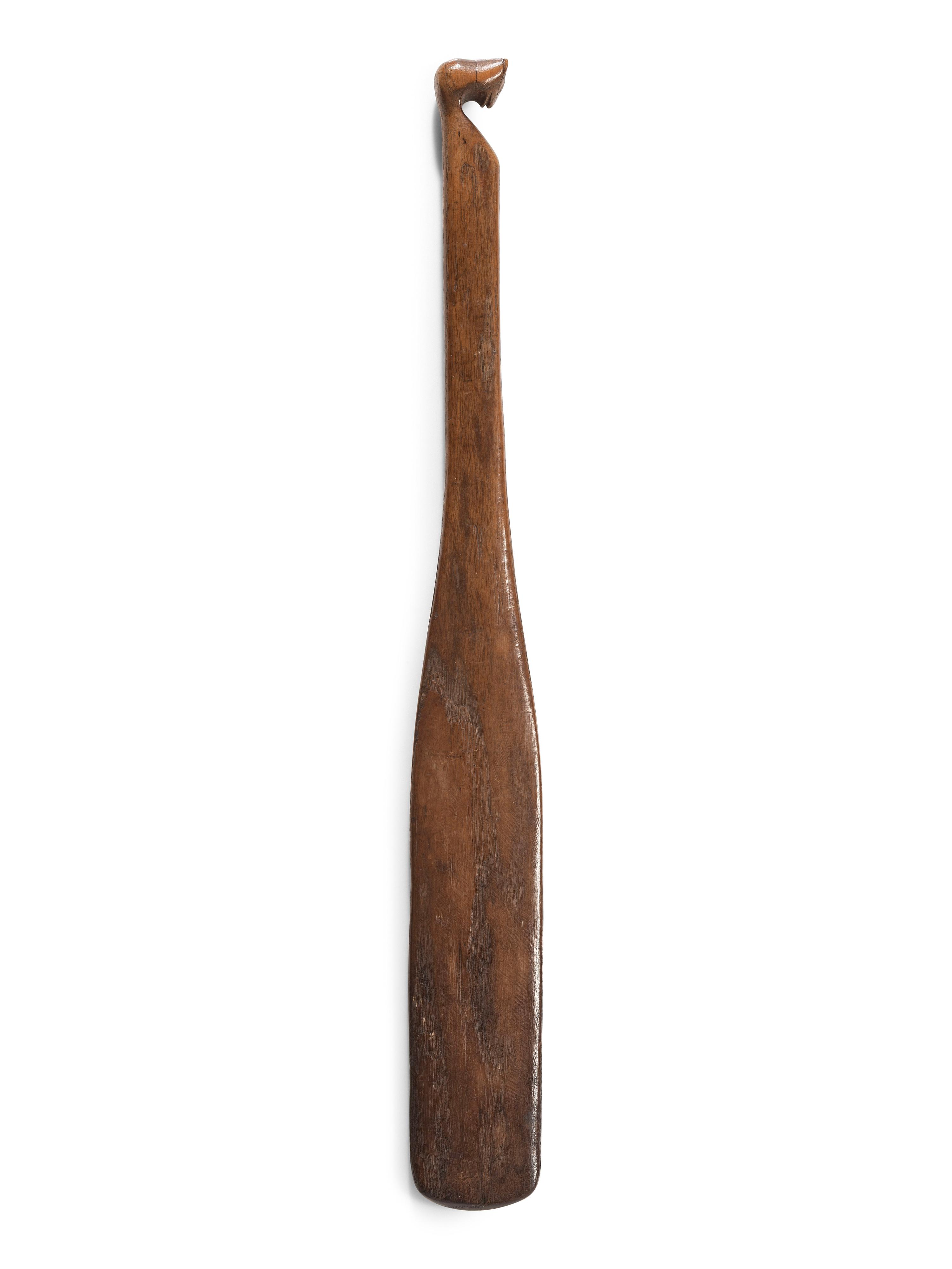 Haudenosaunee Maple Sugar Paddle, with Bear Effigy