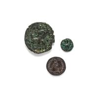 Three Ancient Bronze Coins