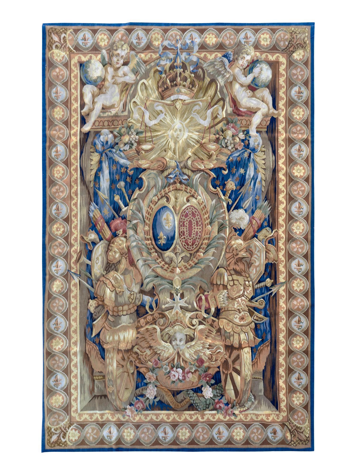 A Louis XIV Design Wool Tapestry — 20TH CENTURY