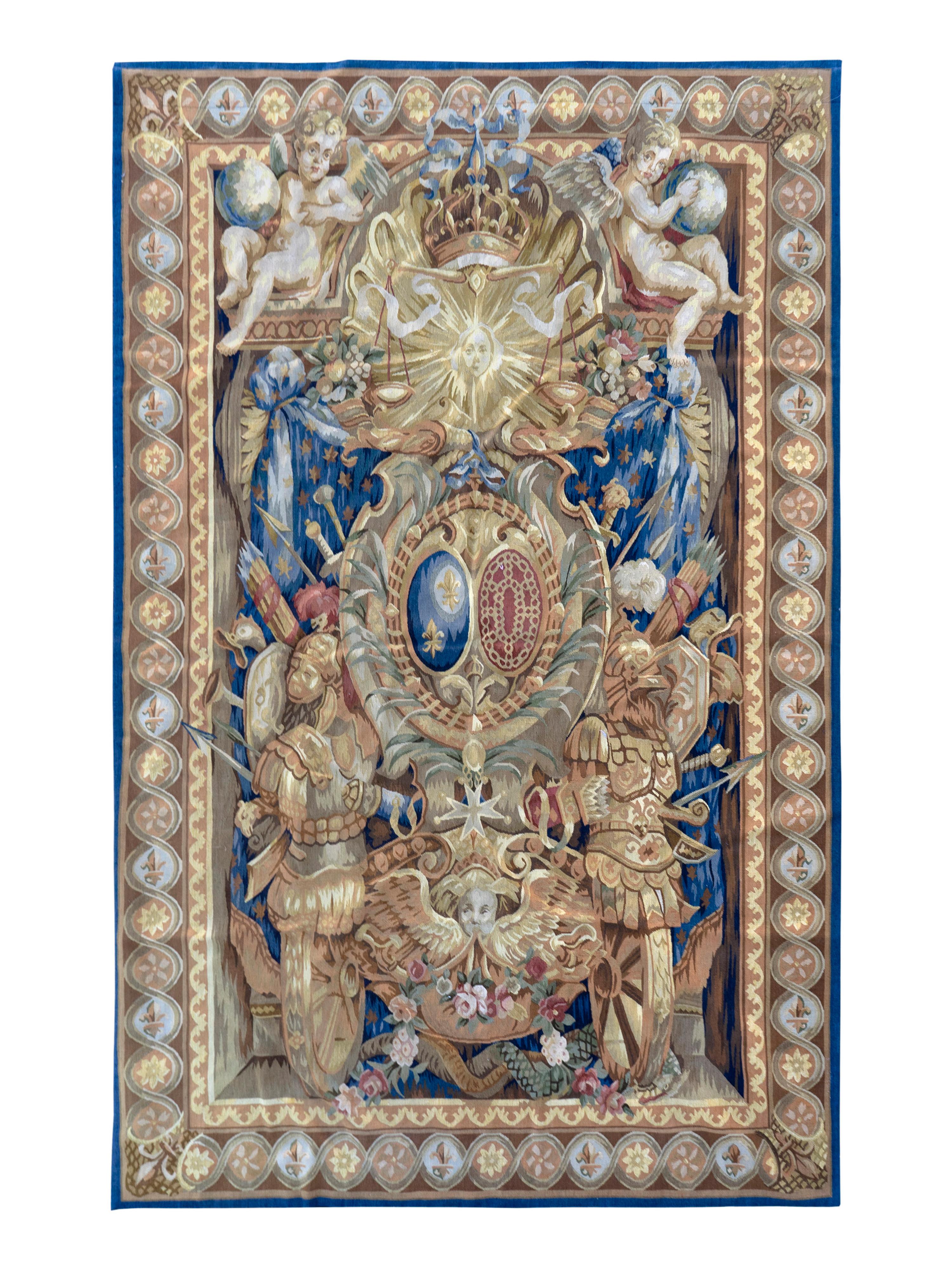 A Louis XIV Design Wool Tapestry — 20TH CENTURY