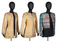 Three Mary McFadden Quilted Silk Jackets