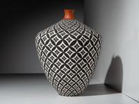 Op-Art Pottery Vase