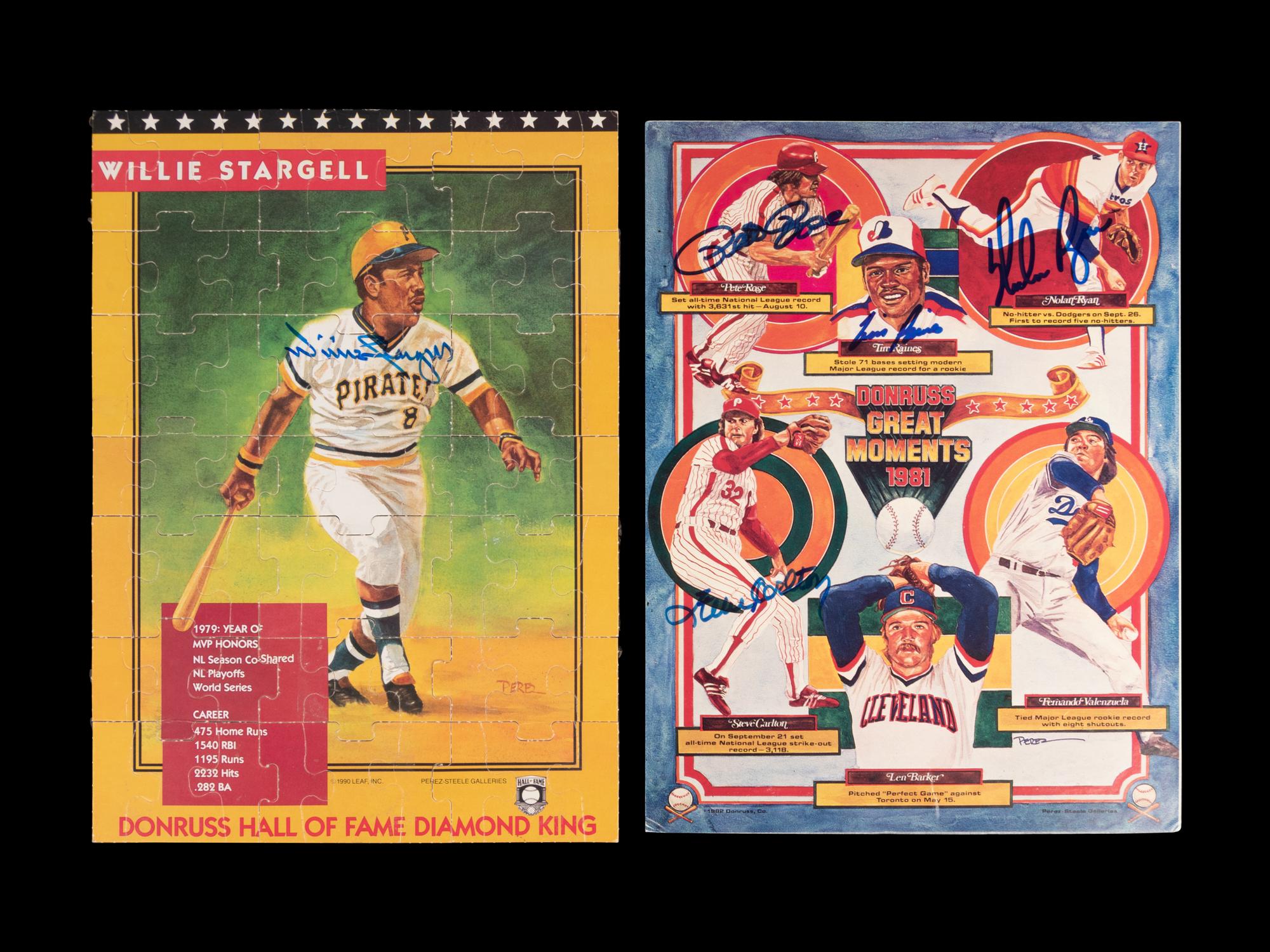 A Group of Autographed Perez-Steele Autographed Items,