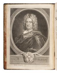 [FRANKLIN, Benjamin (1706-1790), printing]. WOLLASTON, William. The Religion of Nature Delineated . London: S. Palmer for B. Lintott, W. and J. Innys, J. Osborn, J. Batley, and T. Longman, 1725.