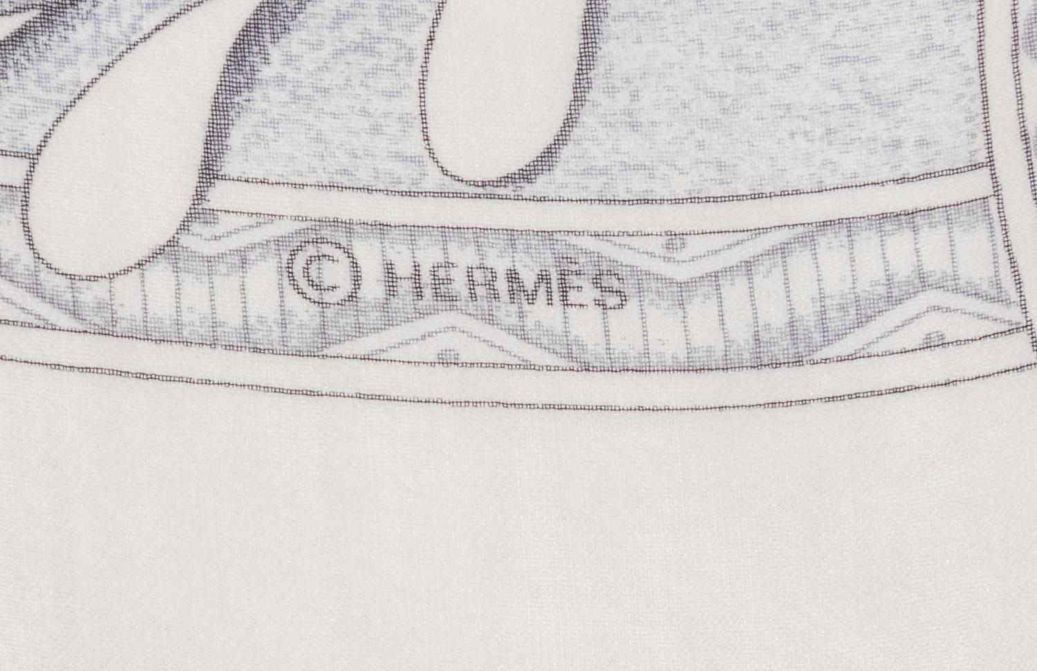 Four Hermès 90cm Silk Chiffon Scarves