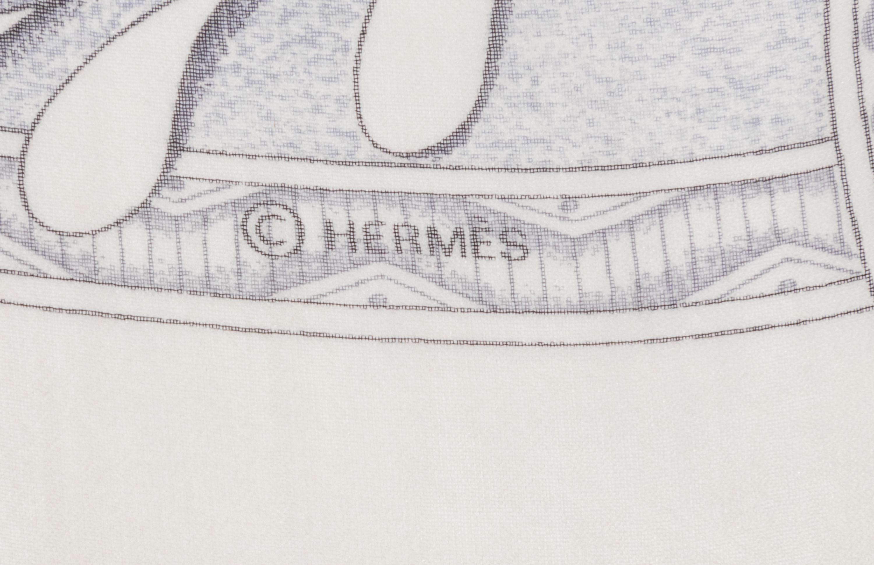 Four Hermès 90cm Silk Chiffon Scarves