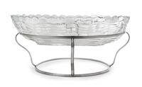 A Scottish George III Silver Dish Ring, Robert Wilson, Edinburgh, 1795, the banded frame raised on a circular base, with an associated