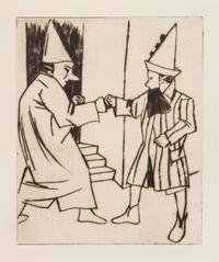 Otto Lange, (German, 1879–1944), Zwei Clowns (Maskerade)