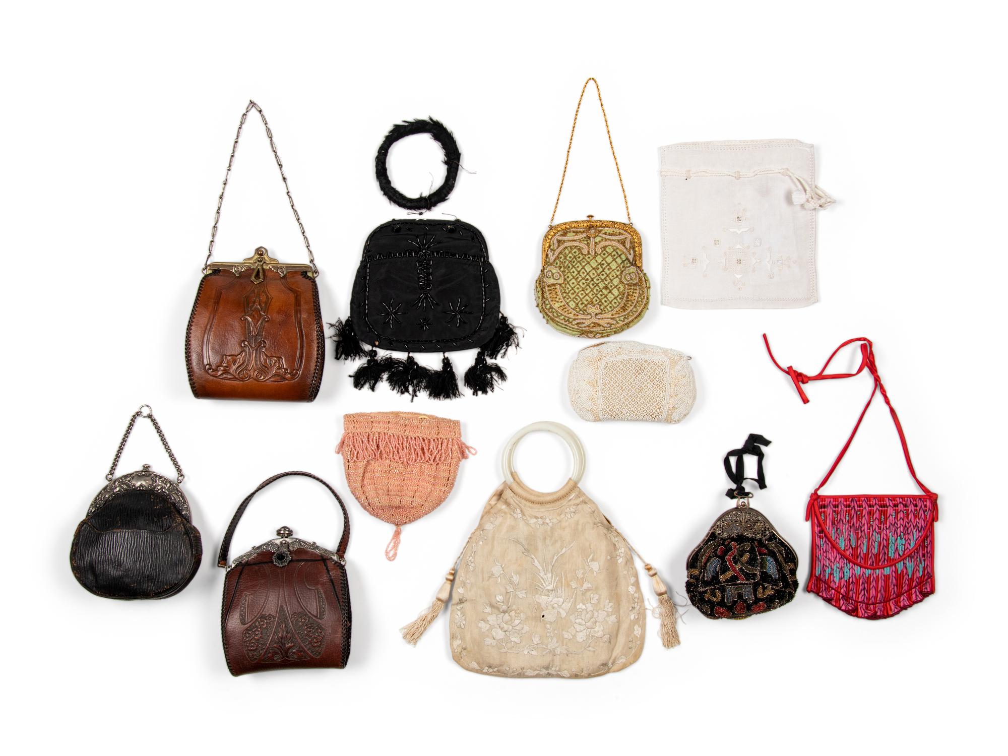 Collection of Eleven Women's Vintage Handbags, 1910-1970s
