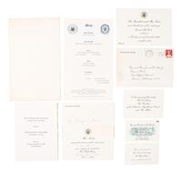 [NIXON, Richard M. (1913-1994)]. Programs, invitations, pennants, and limited edition handkerchief from Nixon's 1969 and 1973 inaugurations, comprising: