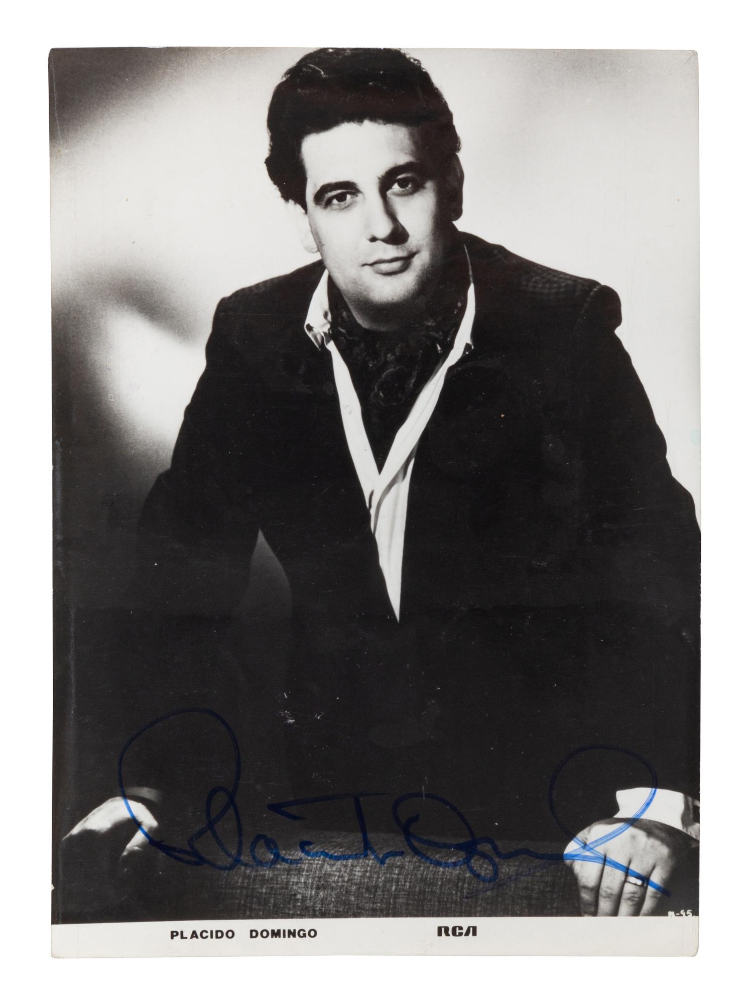 [20TH-CENTURY OPERA SINGERS]. A group of 5 signed photographs of opera singers from the 1970s-1990s, comprising images of: