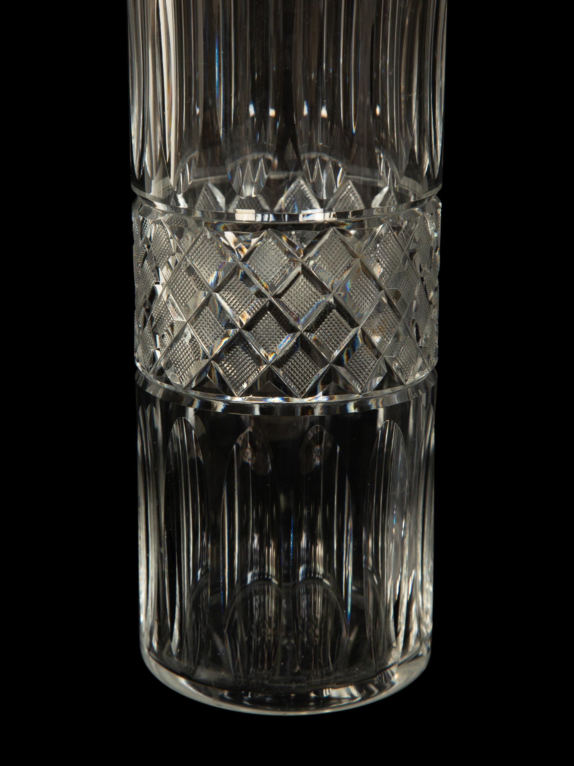 Four American Silver Mounted Cut Glass Decanters