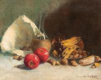 Still Life with Fruit and Bottle