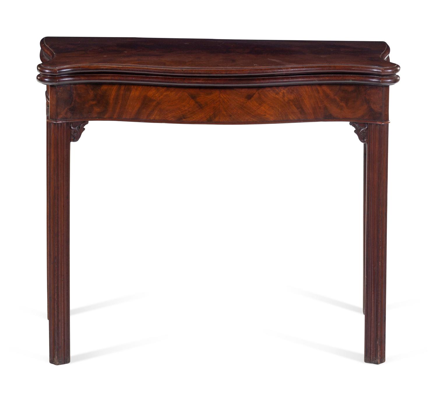 A George III Mahogany Flip-Top Game Table