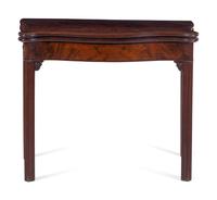 A George III Mahogany Flip-Top Game Table