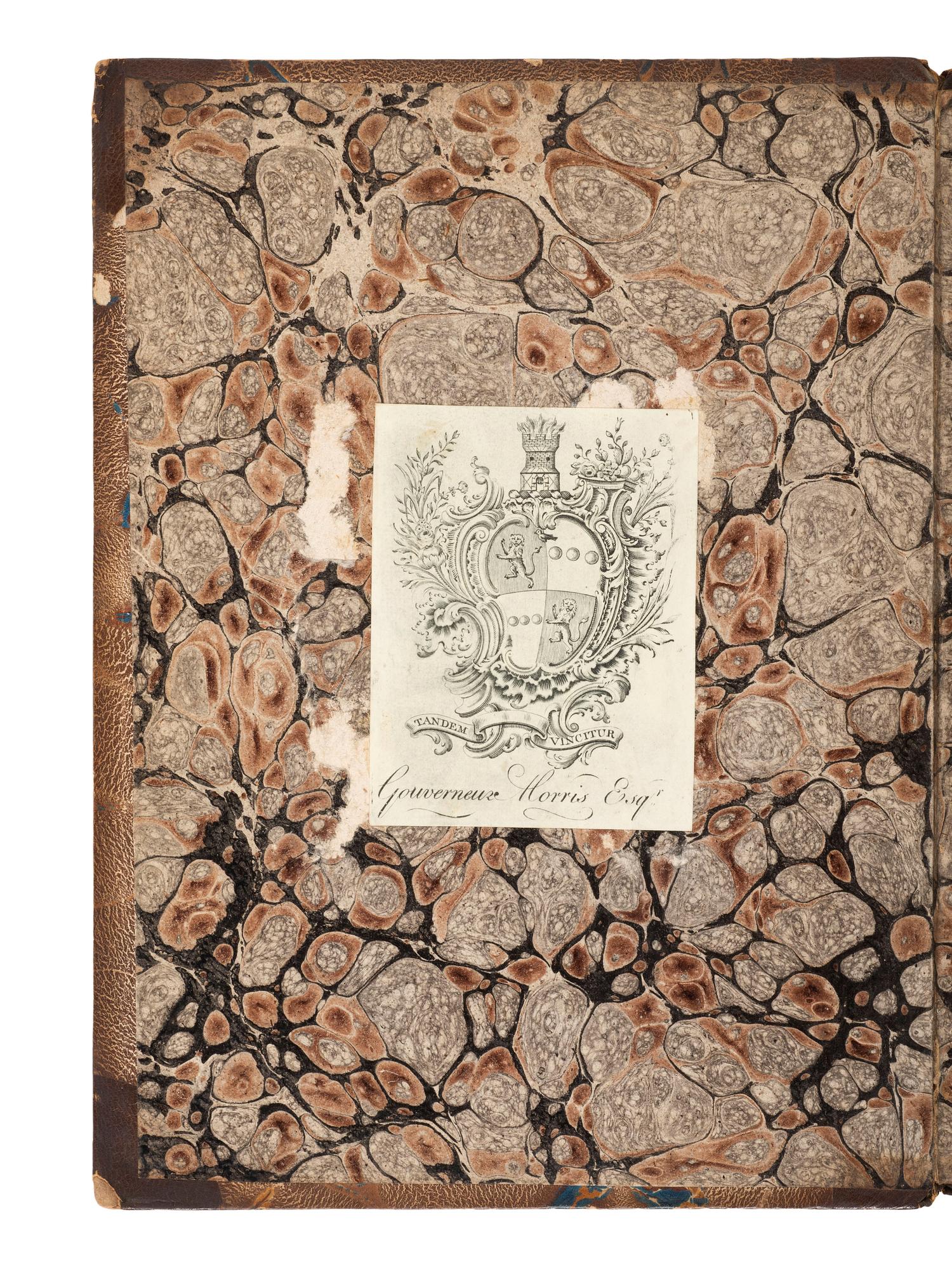 16th & 17th Century Americana [MORRIS, Gouverneur, his copy]. DRYDEN, John. An Evening's Love. Or the Mock-Astrologer . Savoy: T. N. for Henry Herringman, 1671. With the bookplate of Gouverneur Morris.