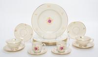 A Lenox Partial Dinner Service Diameter of dinner plate 10 1/4 inches. — 20TH CENTURY