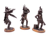 Three Works: Black Ogre , edition 25/30, 1980; Eagle Spirit , edition 2/30; Koyemsi , edition 25/30, 1982