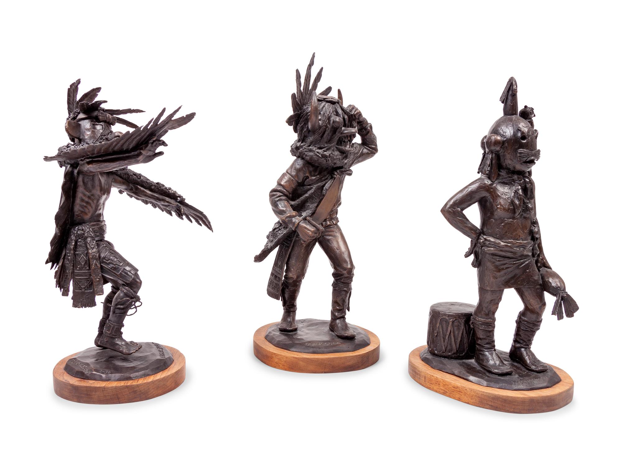 Three Works: Black Ogre , edition 25/30, 1980; Eagle Spirit , edition 2/30; Koyemsi , edition 25/30, 1982